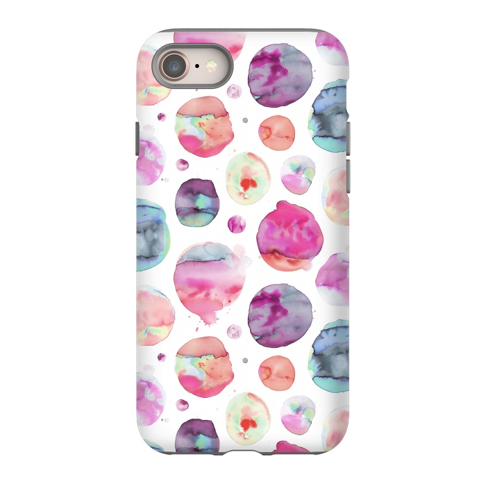 iPhone SE StrongFit Big Watery Planet Dots by Ninola Design