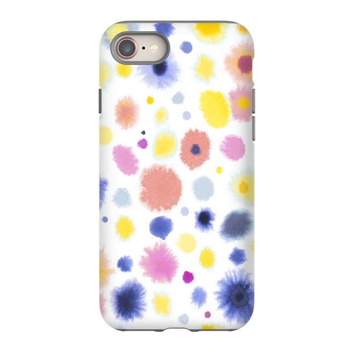 iPhone SE StrongFit Soft Watercolor Dots by Ninola Design