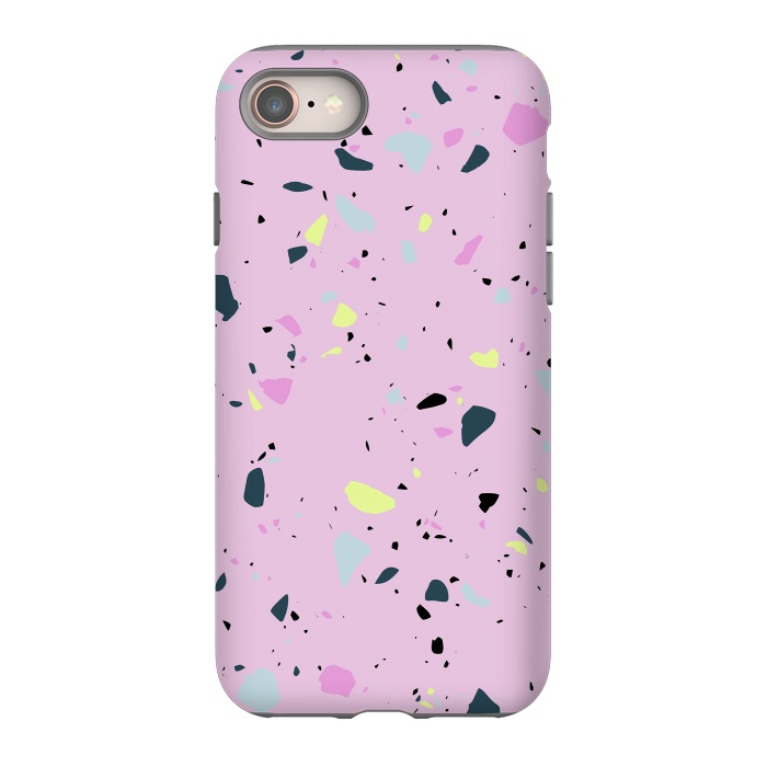 iPhone SE StrongFit Terrazo Pink by Ninola Design
