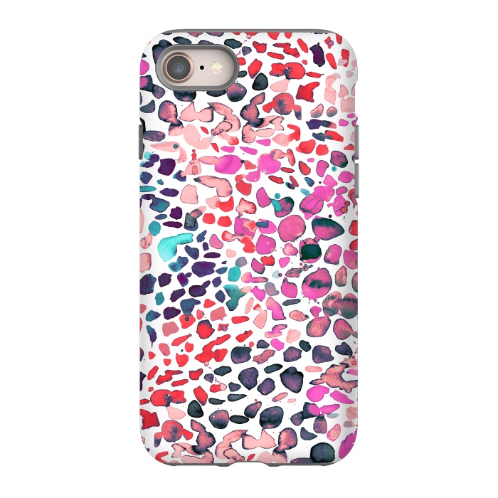 iPhone SE StrongFit Speckled Painting Pink by Ninola Design