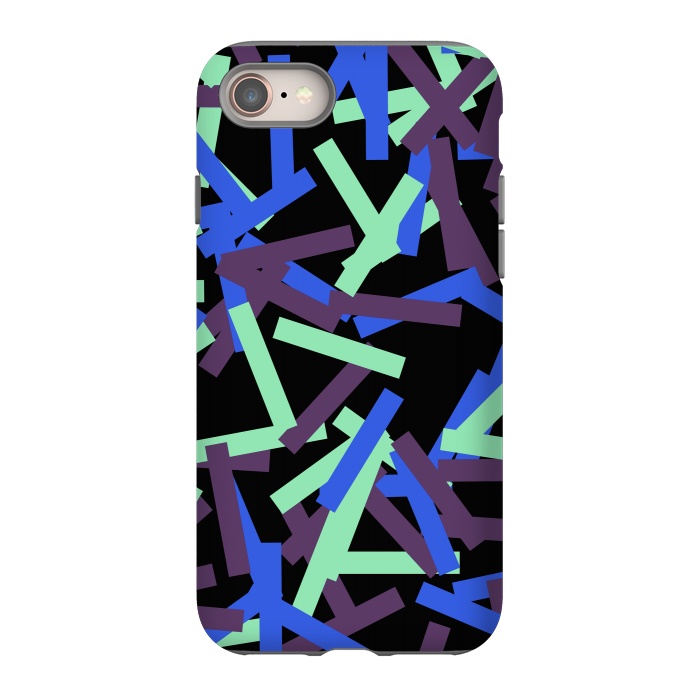 iPhone SE StrongFit Rectangular Confetti Neon by Ninola Design