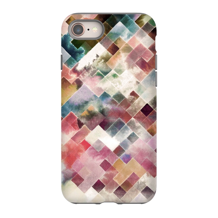 iPhone SE StrongFit Moody Geometry Multicolored by Ninola Design