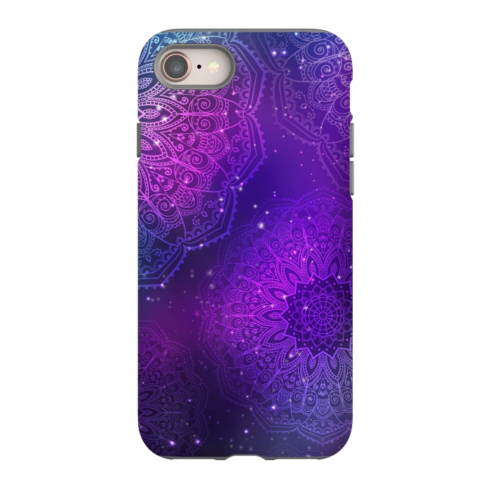 iPhone SE StrongFit Modern Purple Mandala Pattern    by ArtsCase