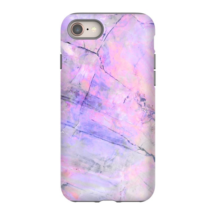 iPhone SE StrongFit Purple pink pastel marble by Oana 