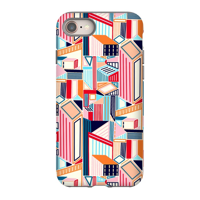 iPhone SE StrongFit Abstract Minimalism City (Bright & Warm)  by Tigatiga