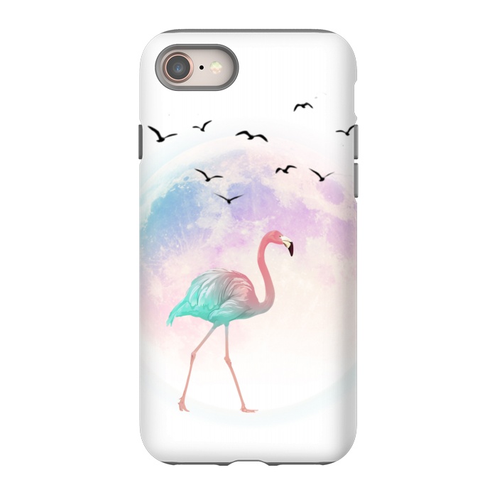 iPhone SE StrongFit flamingo in the pink moon by haroulita