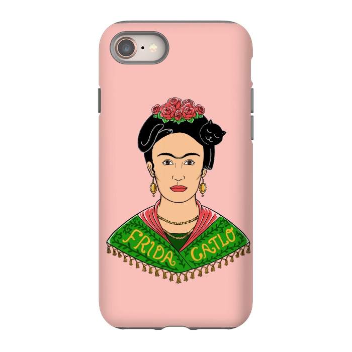 iPhone SE StrongFit Frida Catlo Pink by Coffee Man