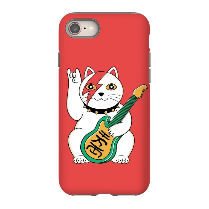 iPhone SE StrongFit Cat Lucky by Coffee Man