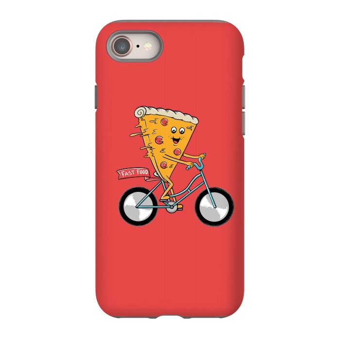 iPhone SE StrongFit Pizza Fast Food Red by Coffee Man