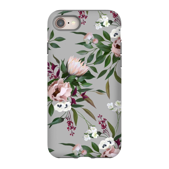 iPhone SE StrongFit Bouquet With a Protea | Gray by Elzbieta Malyska