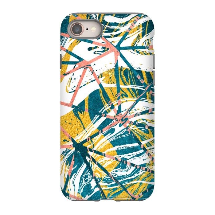 iPhone SE StrongFit Abstract Marble Waves Pattern by Art Design Works
