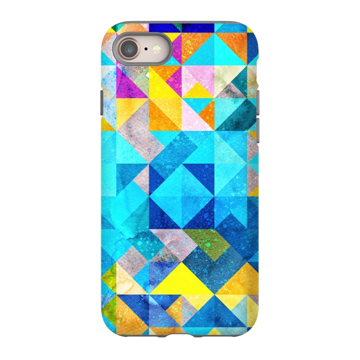 iPhone SE StrongFit Colorful Watercolor Geometric by Art Design Works