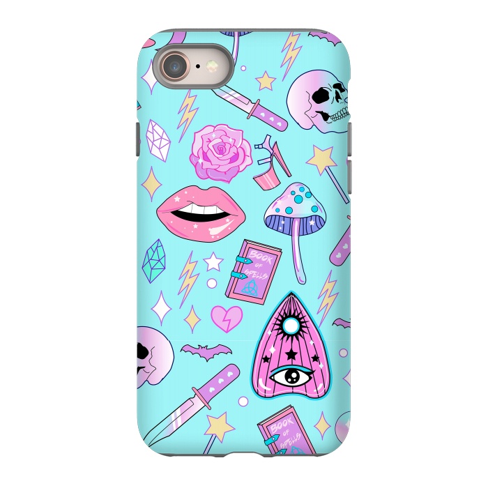 iPhone SE StrongFit Girly Pastel Goth Witchy Kawaii Pattern by Luna Elizabeth Art