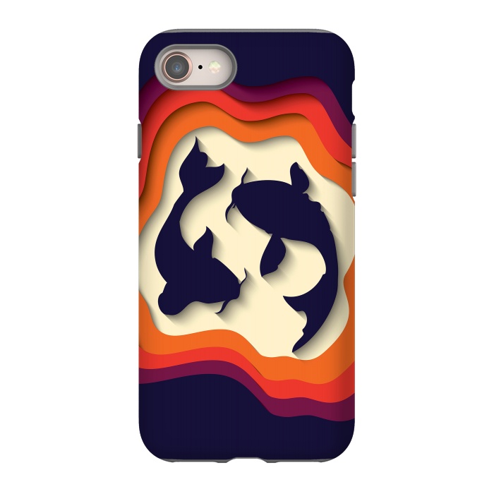 iPhone SE StrongFit Paper Cutout Koi Fish 014 by Jelena Obradovic