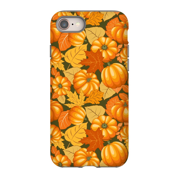 iPhone SE StrongFit Pumpkins and Autumn Leaves Party by BluedarkArt