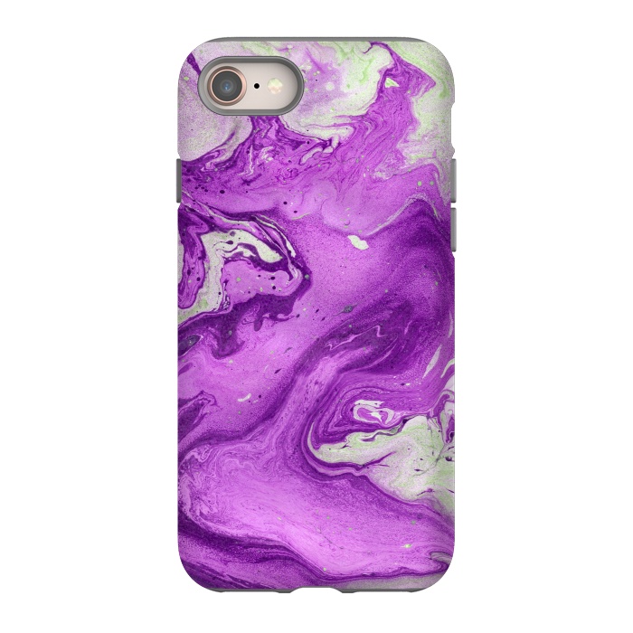 iPhone SE StrongFit Hand painted marble design Violet and beige by ArtsCase