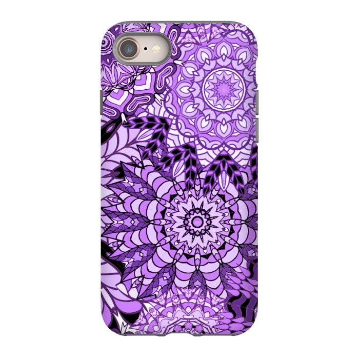 iPhone SE StrongFit Rain Of Purple Mandalas by ArtsCase