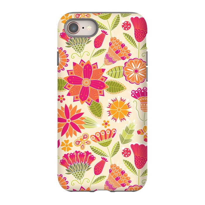 iPhone SE StrongFit geometric colored flowers by ArtsCase