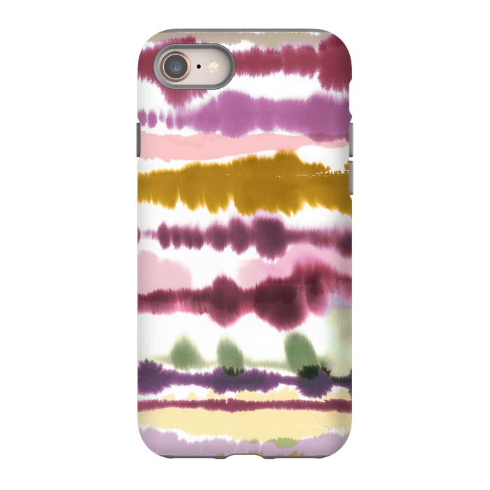 iPhone SE StrongFit Soft Watercolor Lines Gold by Ninola Design