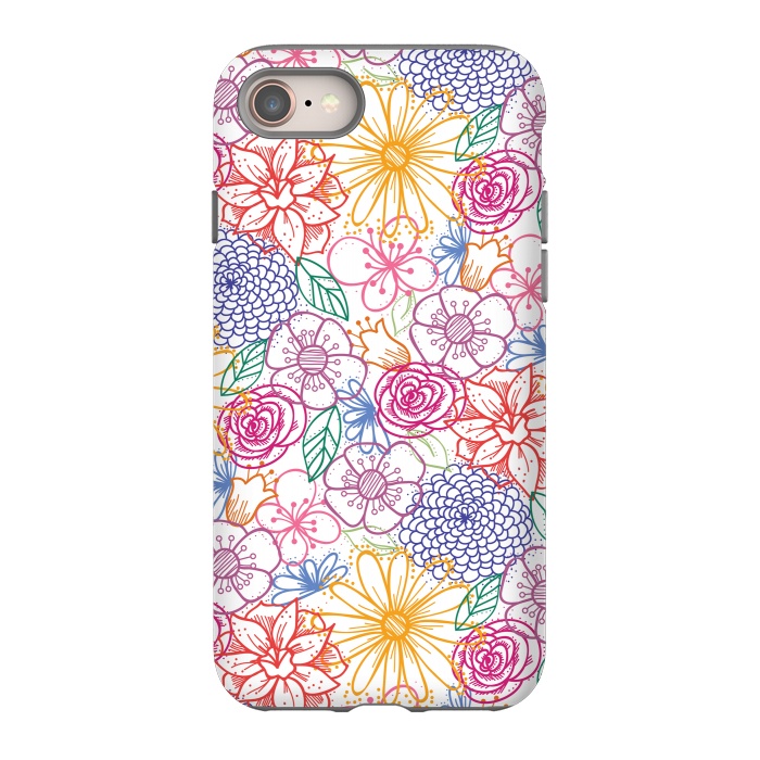 iPhone SE StrongFit Summer Bright Floral by TracyLucy Designs