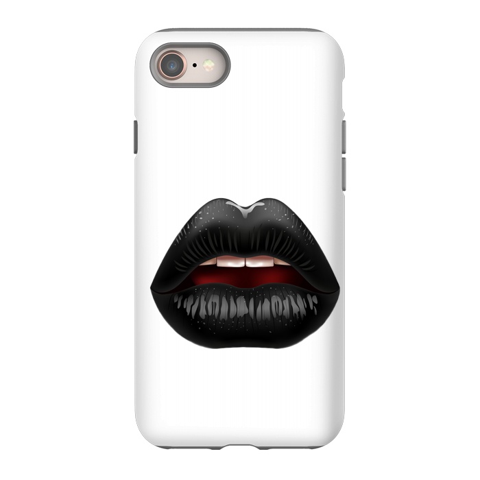 iPhone SE StrongFit black lips by haroulita
