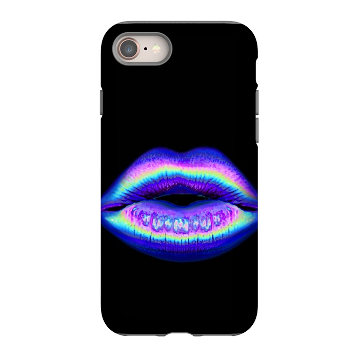 iPhone SE StrongFit purple lips by haroulita