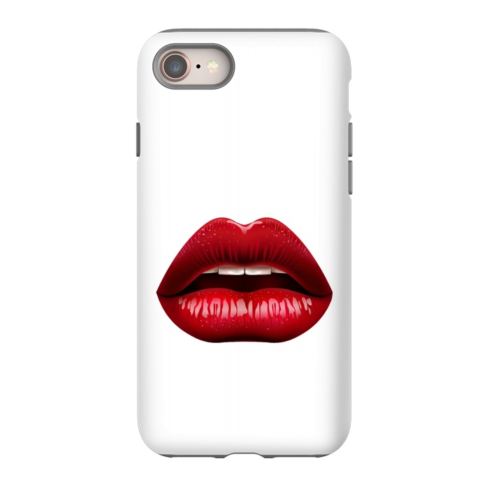 iPhone SE StrongFit red lips by haroulita