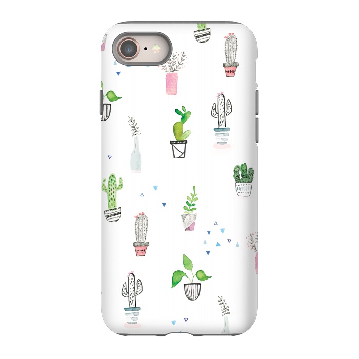 iPhone SE StrongFit painted house plants - lauradidthis by lauradidthis