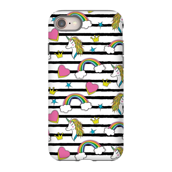 iPhone SE StrongFit Unicorns Rainbows and Hearts by ArtsCase