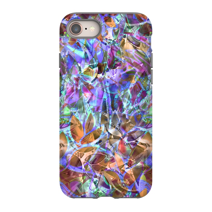 iPhone SE StrongFit Floral Abstract Stained Glass G268 by Medusa GraphicArt