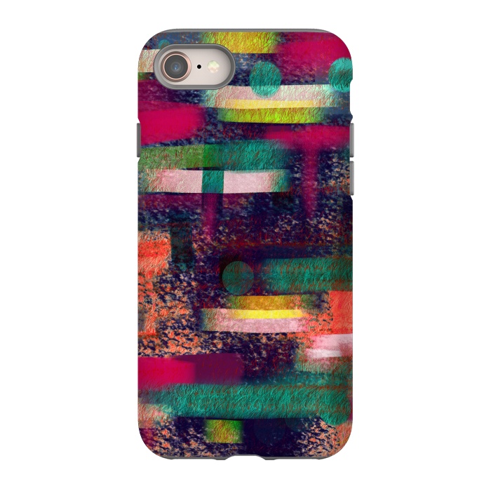 iPhone SE StrongFit Abstract art colourful design multicolor by Josie