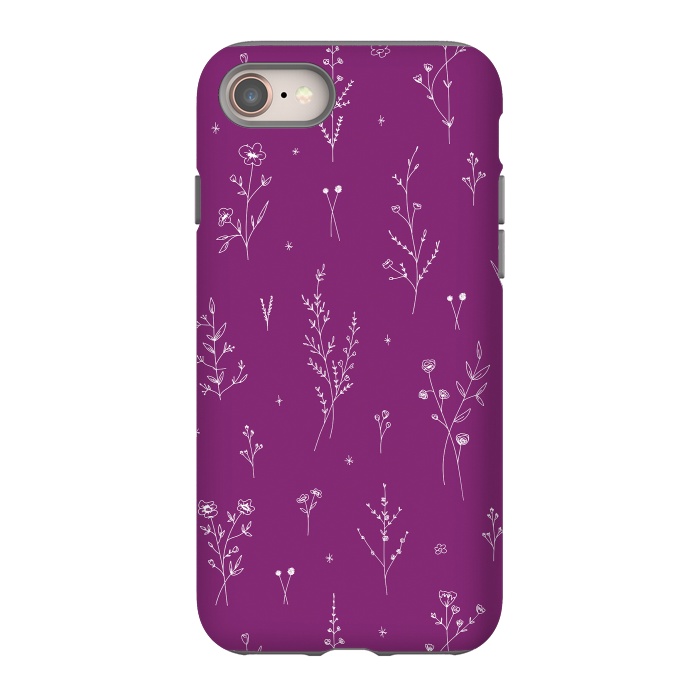 iPhone SE StrongFit Magic Wine Wildflowers by Anis Illustration