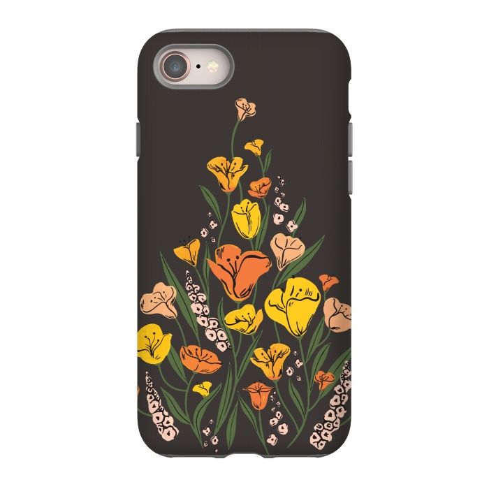 iPhone SE StrongFit Wild Poppies by Melissa Lee