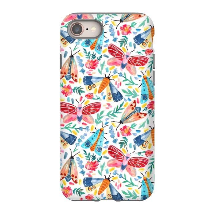 iPhone SE StrongFit Moth Confetti by Tangerine-Tane