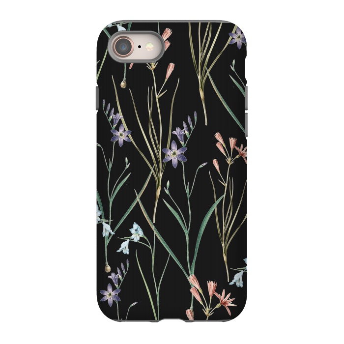 iPhone SE StrongFit Dainty Floral Darkness by Zala Farah