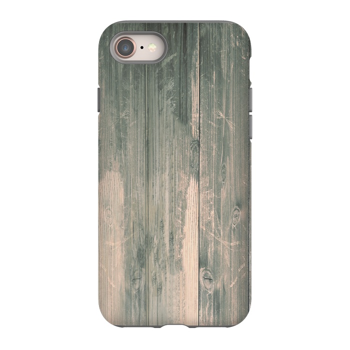 iPhone SE StrongFit grey wood by haroulita