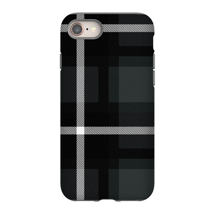 iPhone SE StrongFit Shadow Scottish Plaid by TMSarts