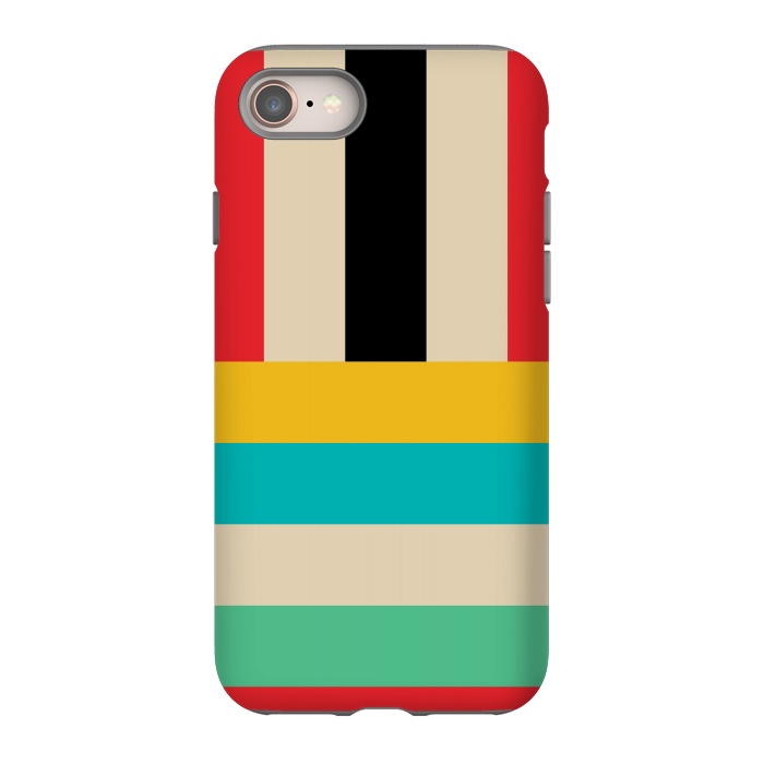 iPhone SE StrongFit Multicolor Stripes by TMSarts