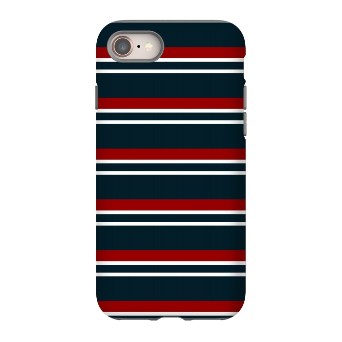 iPhone SE StrongFit Red Pastel Stripes by TMSarts