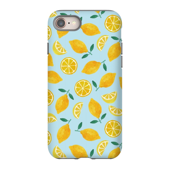 iPhone SE StrongFit Watercolour Lemons by Tishya Oedit