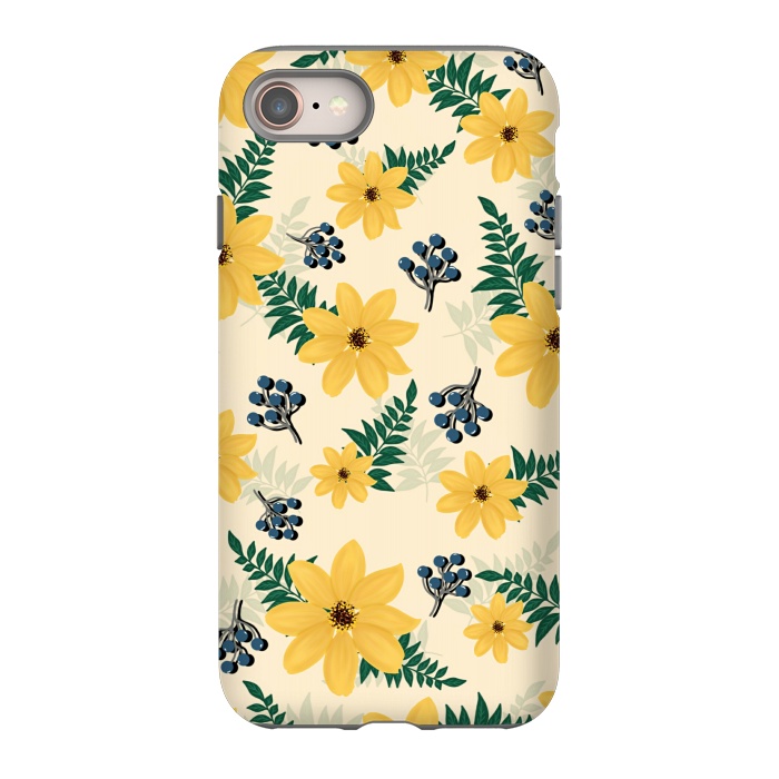 iPhone SE StrongFit Yellow flowers pattern by Jms
