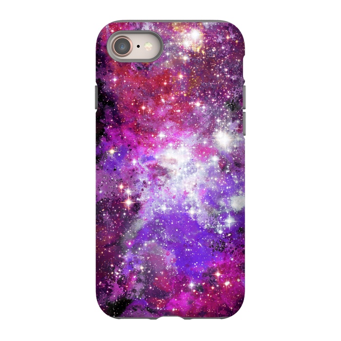 iPhone SE StrongFit Purple violet starry galaxy by Oana 