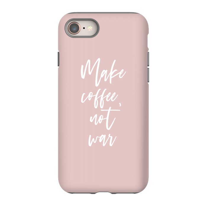 iPhone SE StrongFit Make coffee, not war by Martina