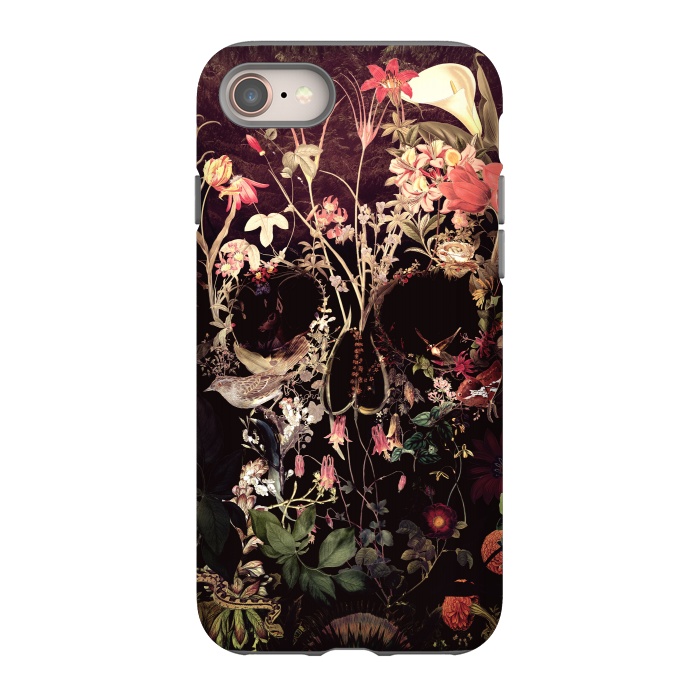 iPhone SE StrongFit Bloom Skull by Ali Gulec