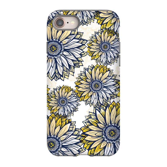 iPhone SE StrongFit Happy Sunflowers by Rose Halsey