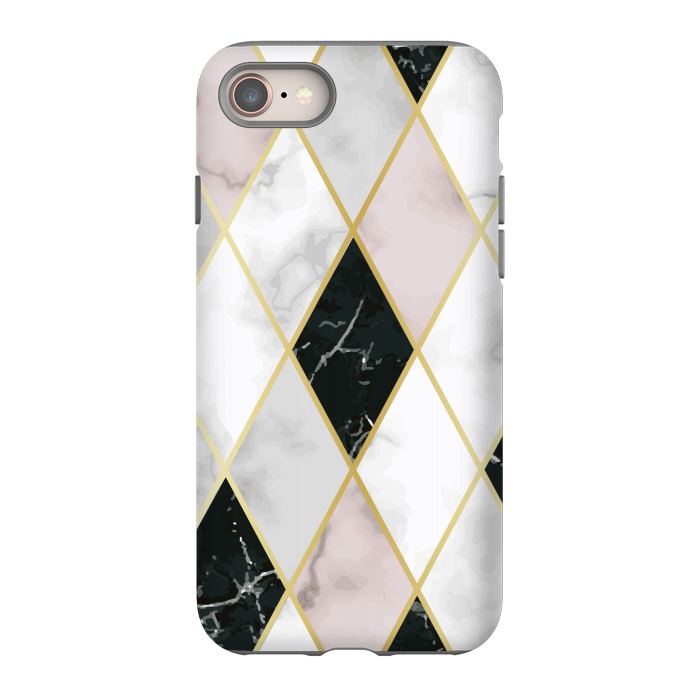 iPhone SE StrongFit Golden Geometric Diagonal Lines by ArtsCase