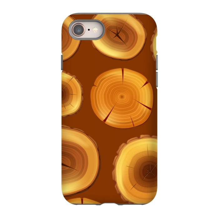 iPhone SE StrongFit wooden trunk pattern by MALLIKA
