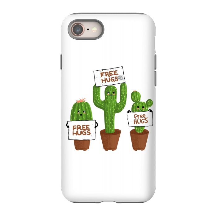 iPhone SE StrongFit Free Hugs Cactus by Afif Quilimo