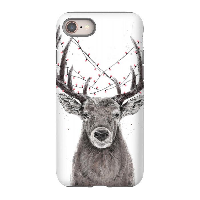 iPhone SE StrongFit Xmas deer II by Balazs Solti