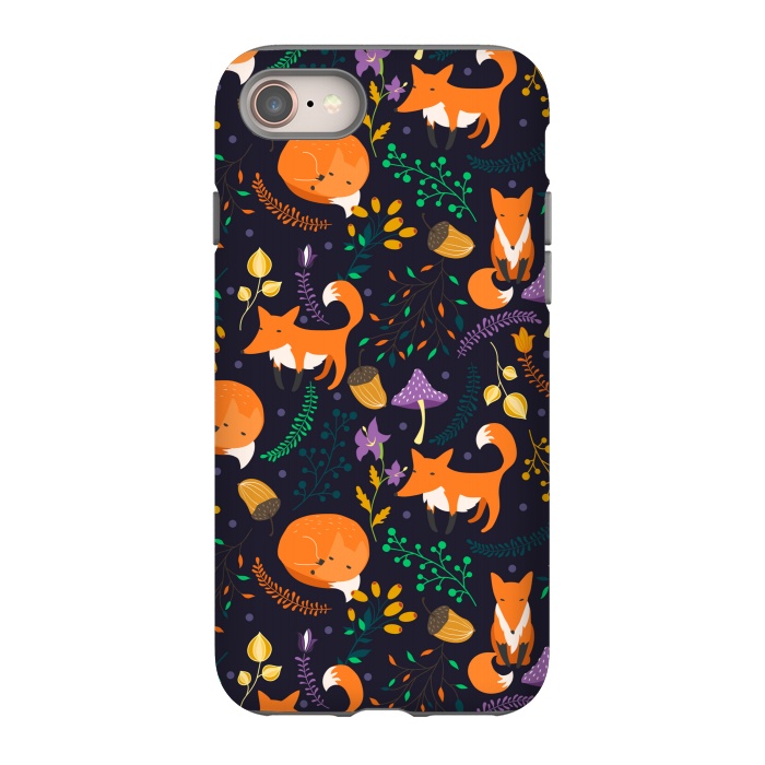 iPhone SE StrongFit Cute foxes by Julia Badeeva